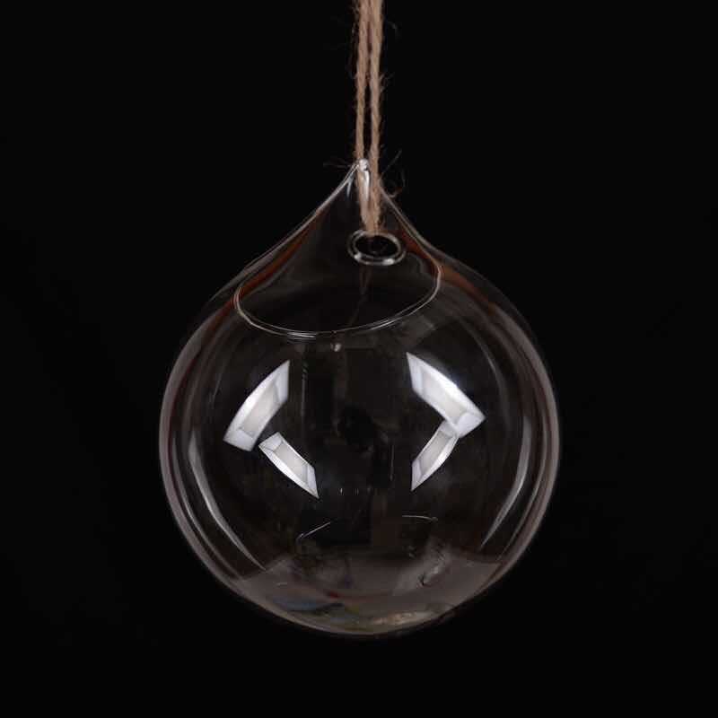 Boule transparente suspendue au mur, pot de fleurs, Vase de plantes, réservoir de poisson, conteneur de Terrarium, bouteille en verre pour décoration de jardin