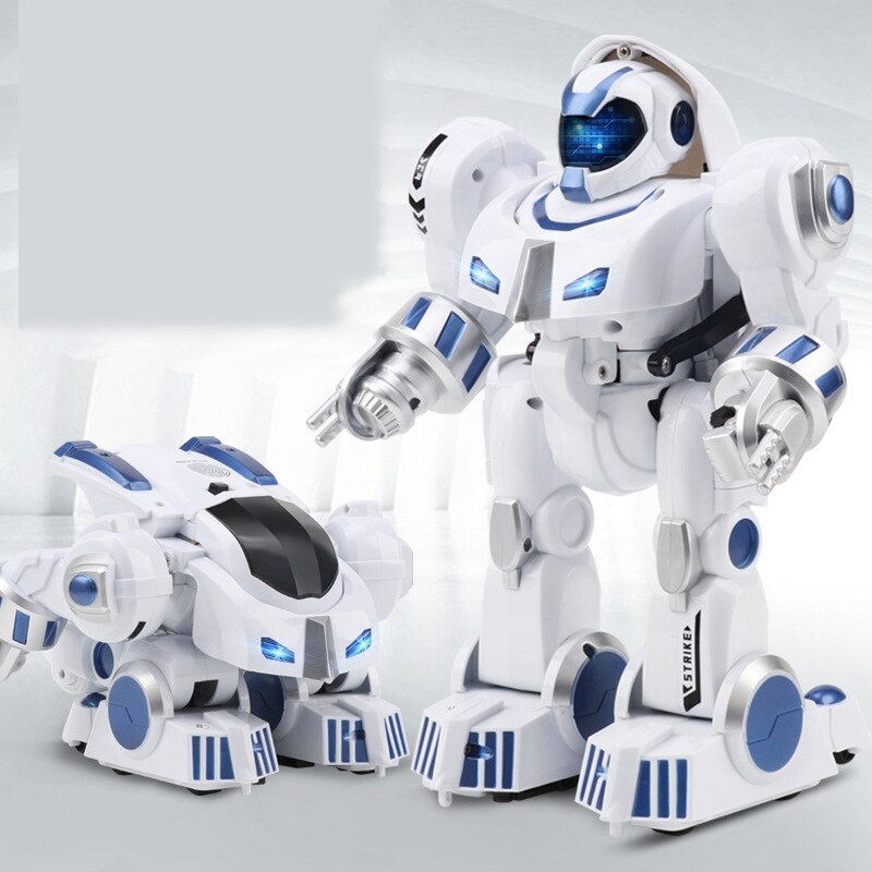 LeNengF Remote Control Robot RC Fingerprinting Transform Smart Walking Dancing ligent Programmable Toys for Kids