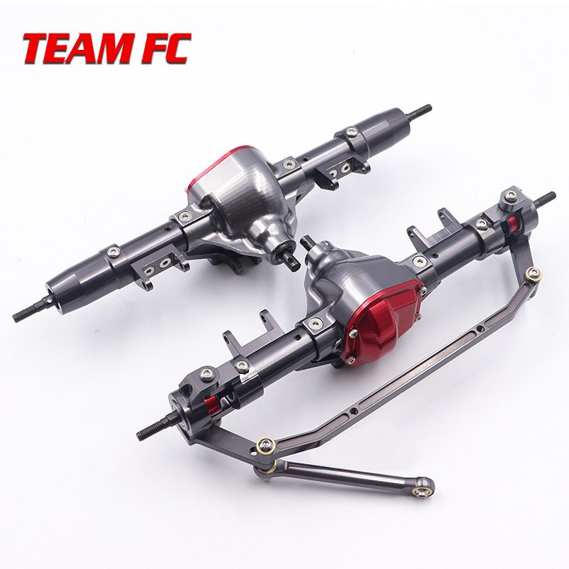 1Set 1/10 Rc Auto Komplette Legierung CNC Metall Vorder-Und Hinterachse Mit Arm CNC Gefräste Für 1:10 Rc crawler AXIAL SCX10 RC4WD S242