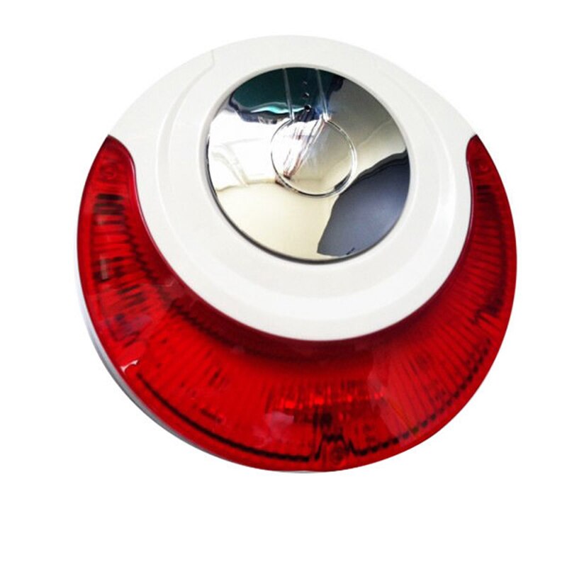 Focus MD-214R Draadloze 433Mhz/868Mhz Indoor Interne Alarm Strobe Flash Siren 110db Rood: Wireless 868mhz