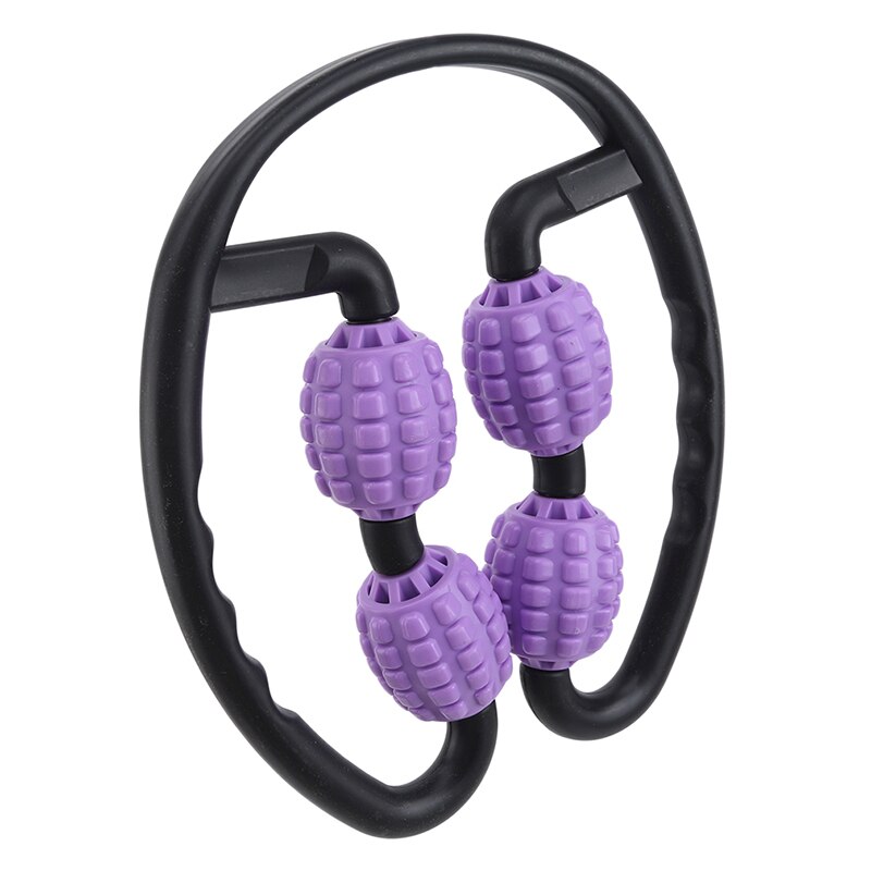 1Pc Foam Shaft Roller Muscle Relaxer Hand Leg Massage Roller Lean Leg Massage Fitness Equipments: Purple