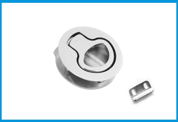 4X Marine grade stainless steel 316 Flush Boat marine Latch Flush Pull Latches Slam lift handle Deck Hatch marine hardware