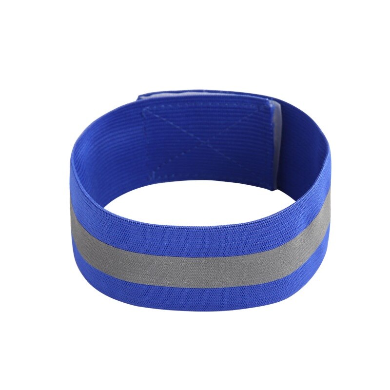 1pc Reflective Safe Armband Single Strap Adjustable Wrist Leg Warning Belt Bracelet Wristband Night Running Warning Safety Tools