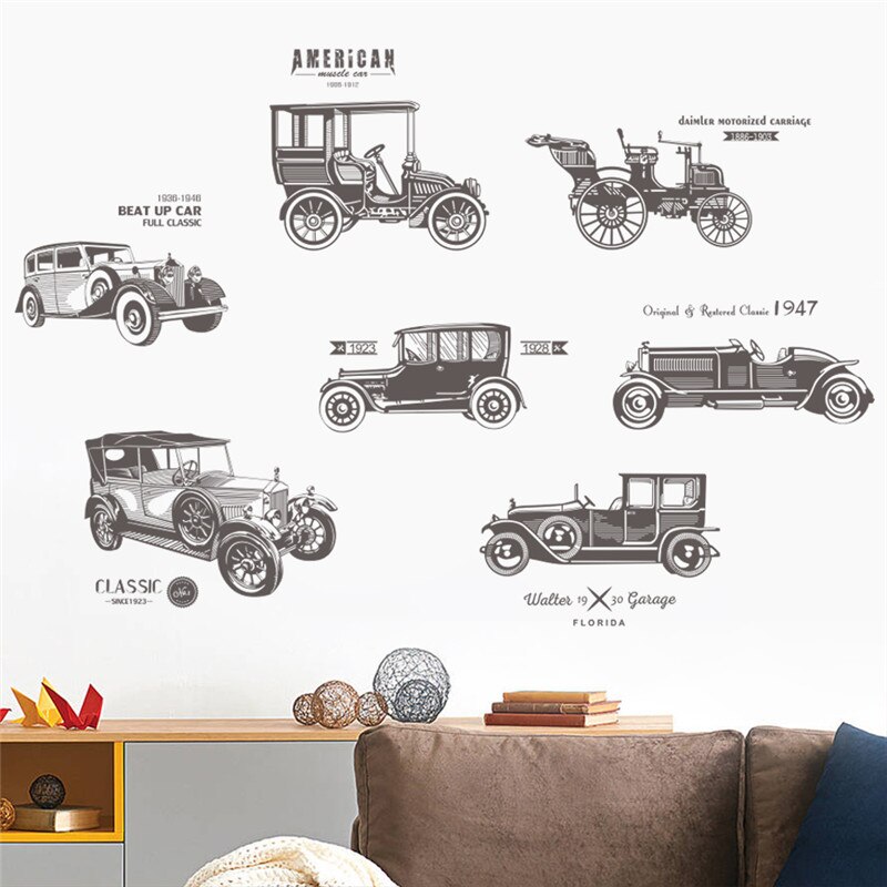Cartoon Car Road Track Wall Stickers for Kids room Living room Bedroom Background Wall Decor Art Mural: 903