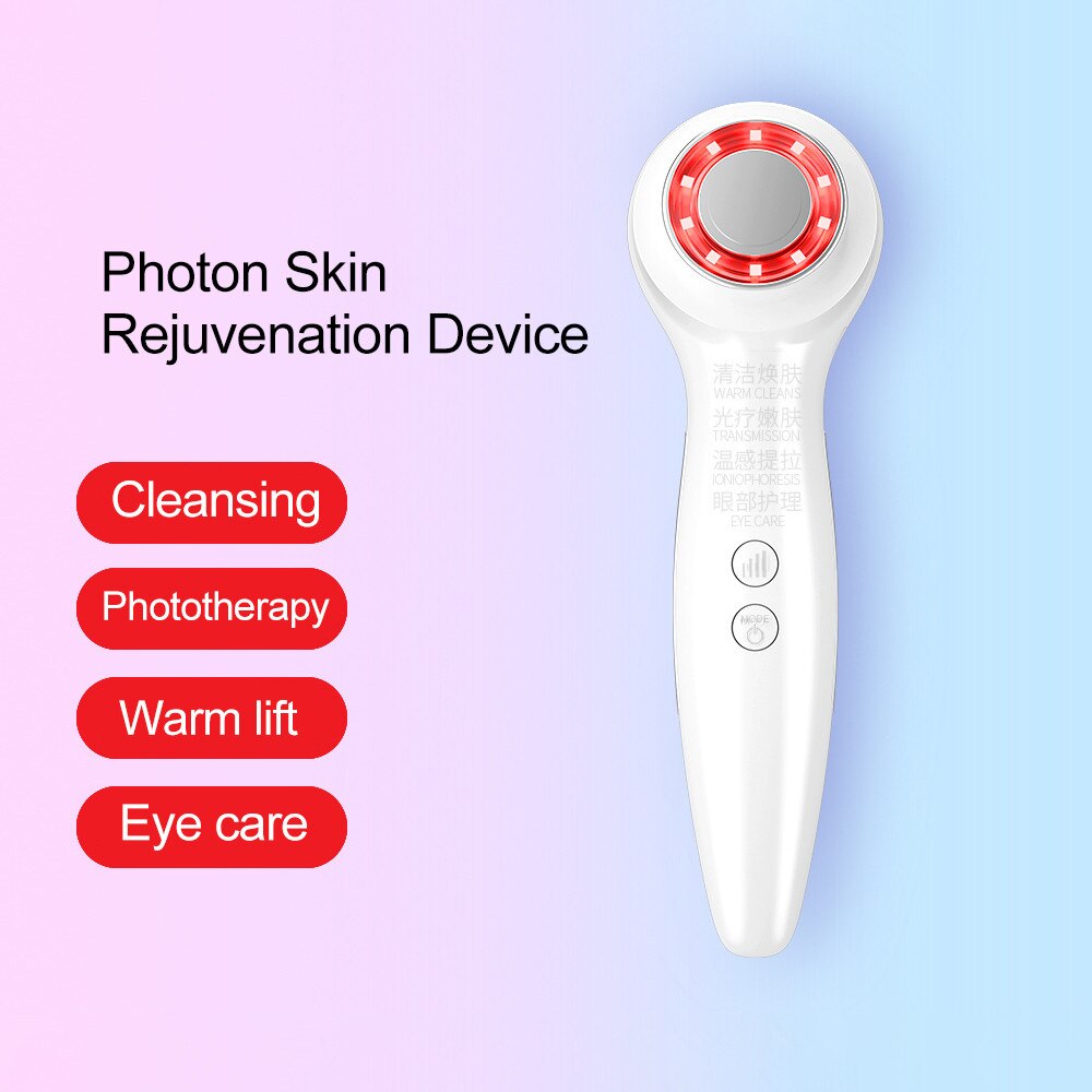 Led-fotoni kasvojen mesoterapia elektroporaatio ems-laite kasvojenkohotus kiristys ryppyjen poisto värähtelyhierontalaite