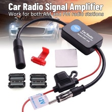 Praktische Fm Signaal Versterker Anti-Interferentie Auto Antenne Radio Universele Fm Booster Amp Auto-onderdelen