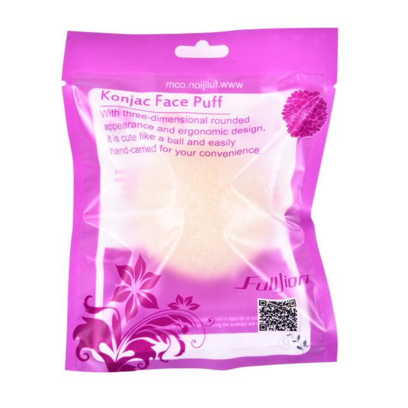 6 couleurs naturel Konjac forme ronde éponge doux cosmétique bouffée éponge faciale visage nettoyer outil de lavage soins du visage maquillage outils: 01