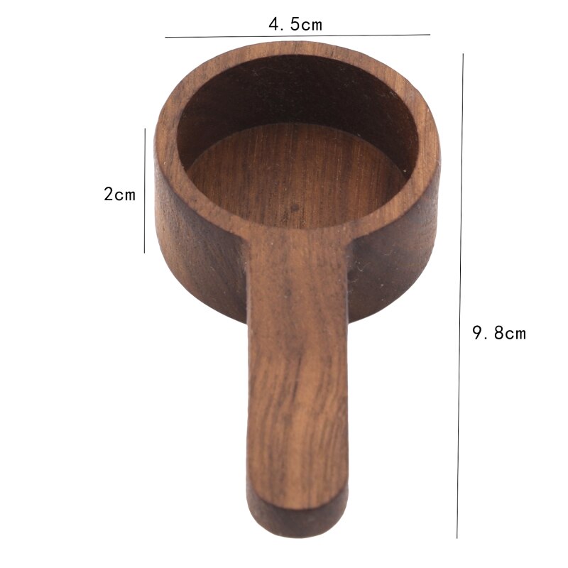 8g/10g Walnut Wooden Measuring Spoon Scoop Coffee Beans Bar Kitchen Home Baking Tool Measuring Cup Measuring Tools For Kitchen