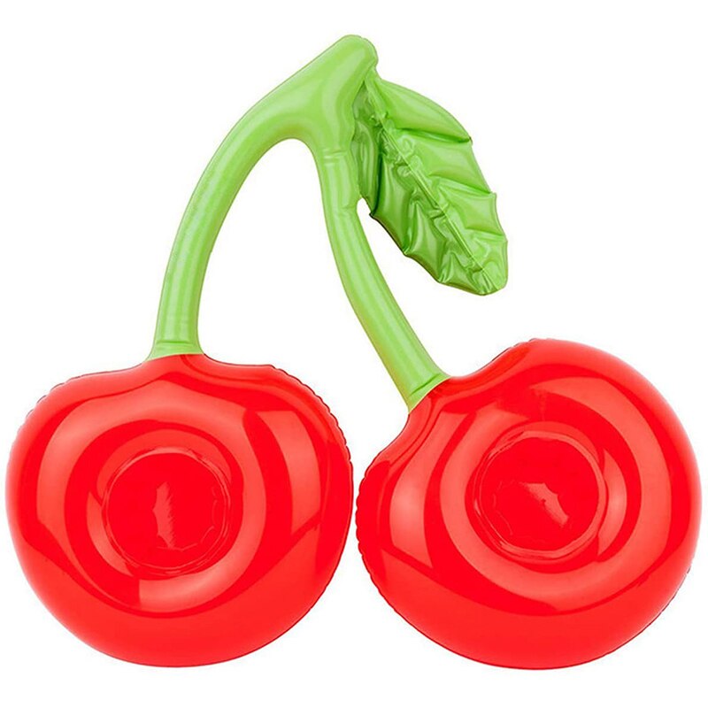 Summer Party Inflatable Cup Holder Cherry Shaped Cup Holder Swimming Pool Drink Cup Stand Beach Swim Pool Inflatable Toy