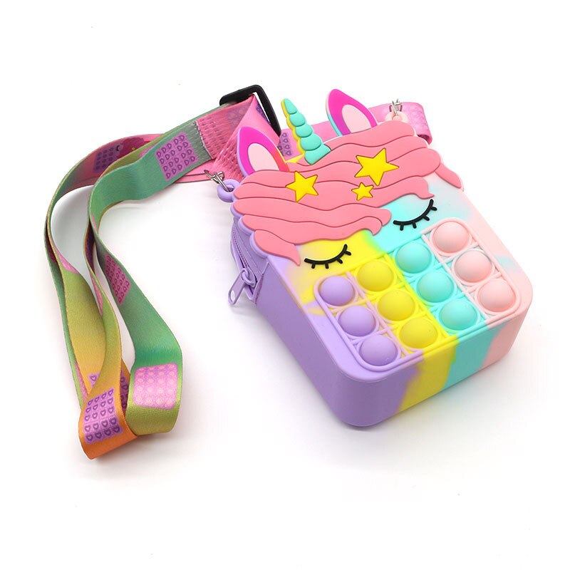 Popo fidget toy popper sensory popet silikon push bubble schreibwaren aufbewahrungsbeutel popite poppit dekompressions-münzbeutel