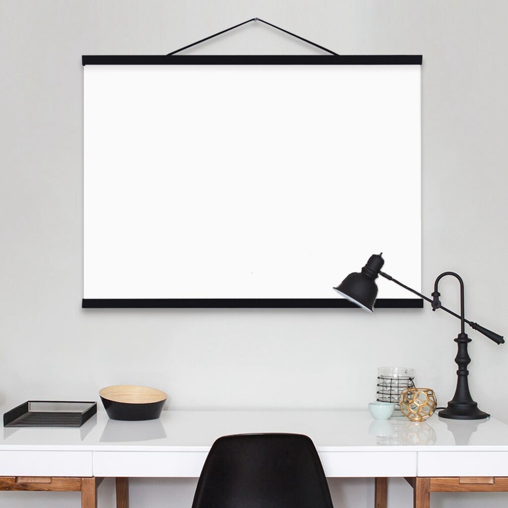 A4 A3 Modern Magnet Picture Wooden Frame Painting Scroll Photo Poster Hanger