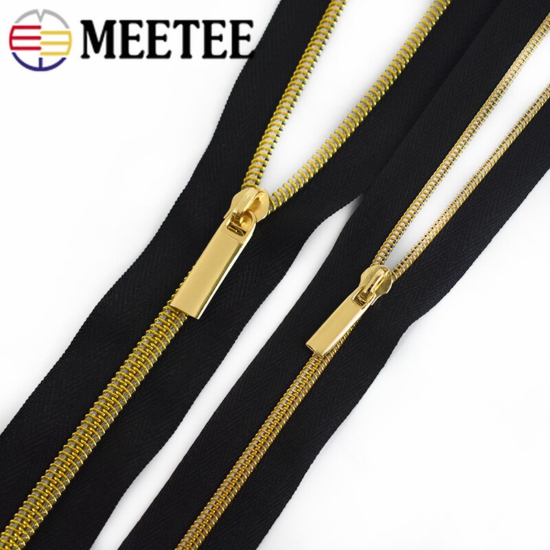 30 sztuk Meetee 6/8mm suwaki Zipper dla 3 #5 # nylonowe zamki błyskawiczne dół kurtki kieszeń Zip głowy torba zamki zestawy naprawcze DIY akcesoria