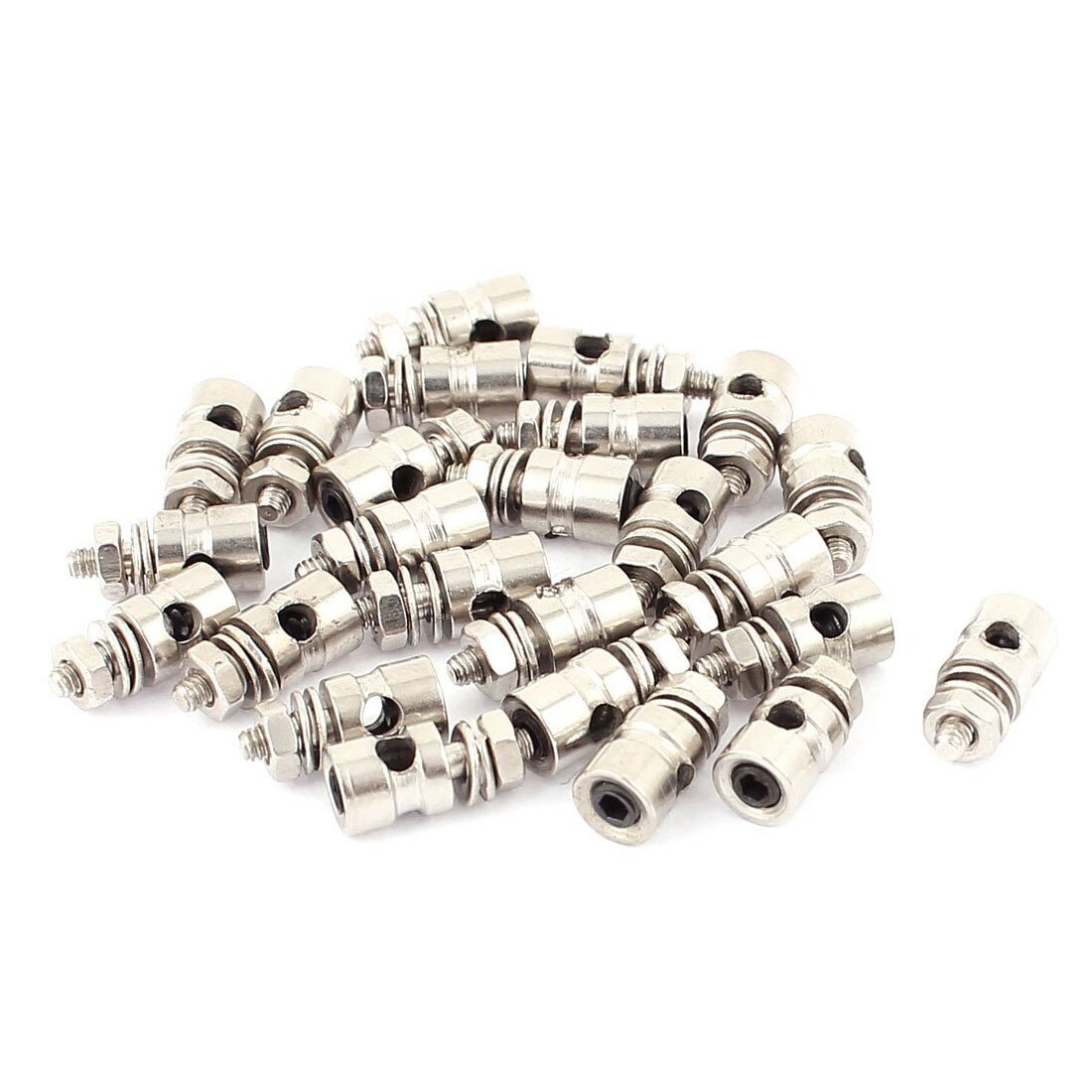 AUTO -25PCS Adjustable Pushrod Connector 2.1 x 1.8mm Linkage Stoppers