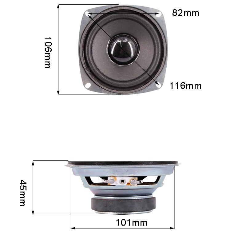 External Strong Magnetic 4Inch Full Range Bluetooth Audio Speaker 4Ohm 20W Portable Loudspeaker For Multimedia Home Theater DIY