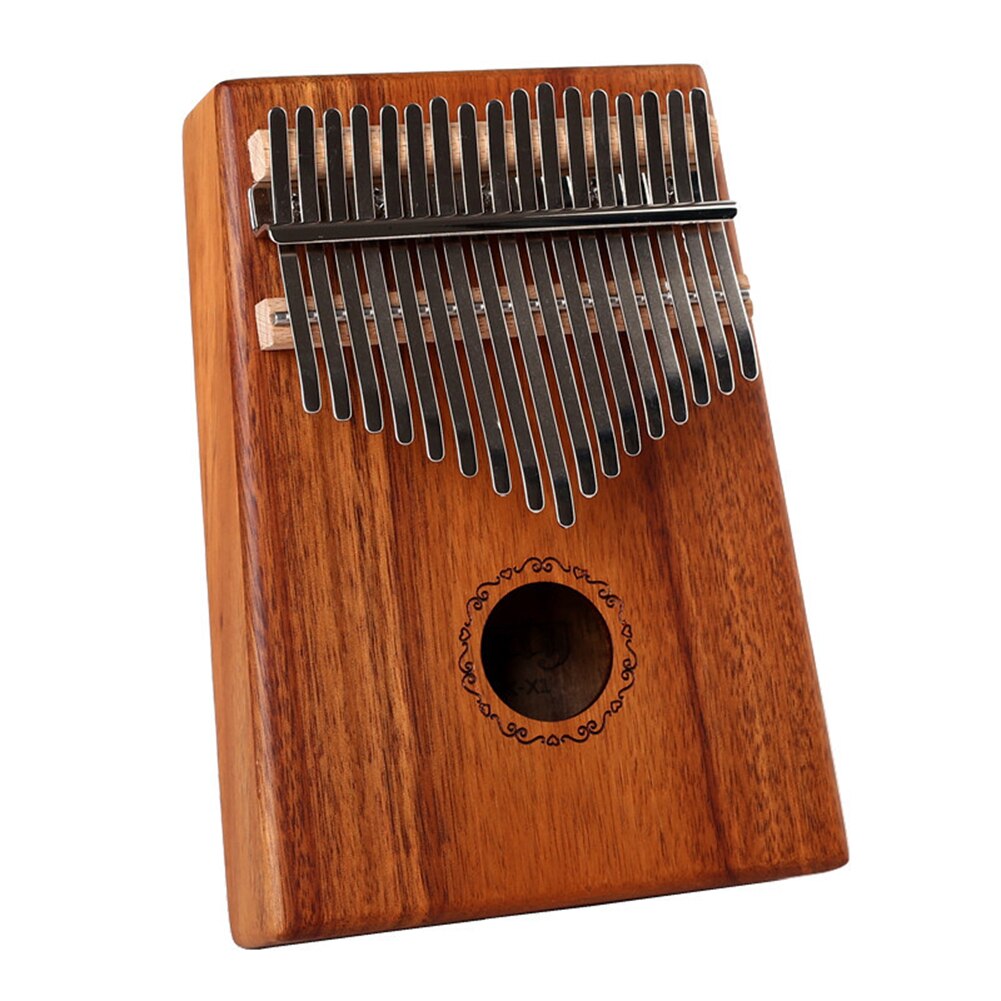 17-- toetsen kalimba duimpiano speelgoed mini body houten vinger muziekinstrument kit voor beginnende muziekliefhebbers met opbergkoffer