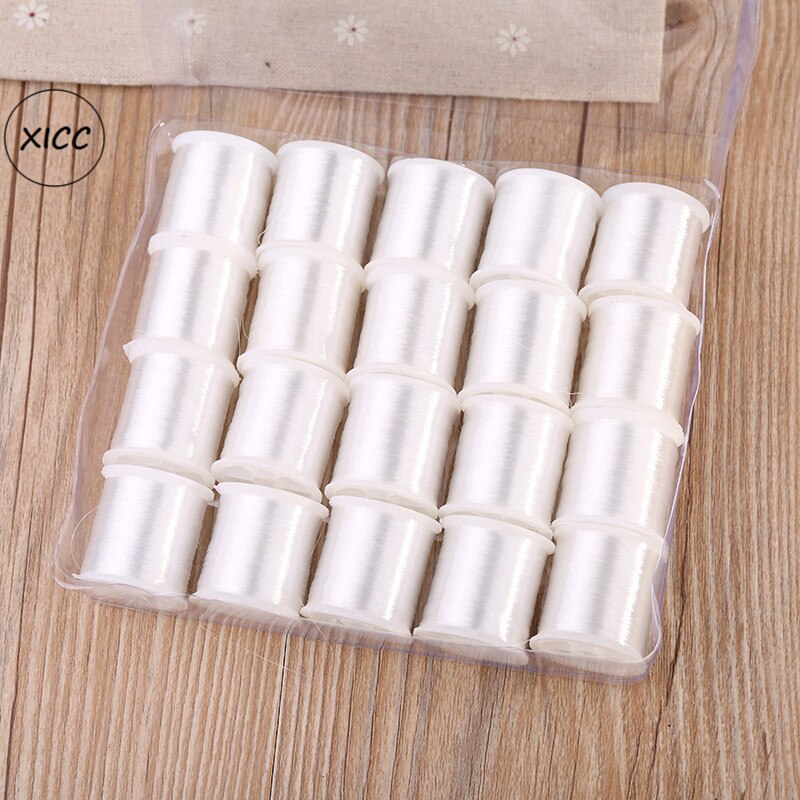 High Strength White Nylon Fishing Cord For Sewing Patches On Clothes Bags Invisible Line Threads For Daisy Chain Jewelry Beaded
