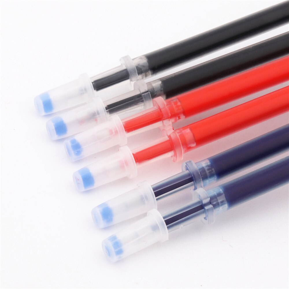 100pcs/set 0.5mm Gel Pen Refills Red Blue Black Gel Ink Pen Office School Stationery Writing Supplies Replacement