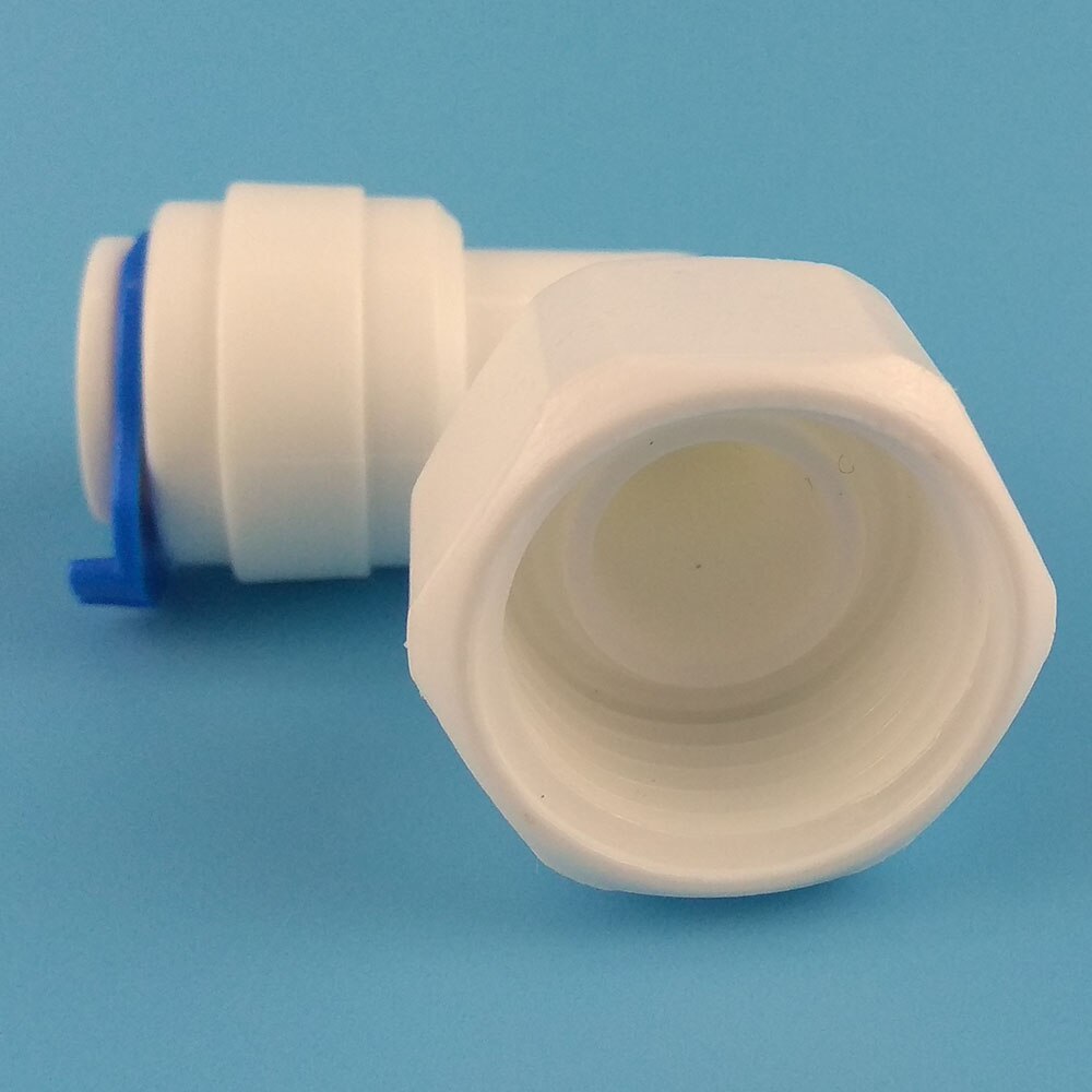 10 PCS 1/2" Internal thread to 3/8" elbow connector RO Water Fitting Tune Quick Connect Reverse Osmosis White fast connection