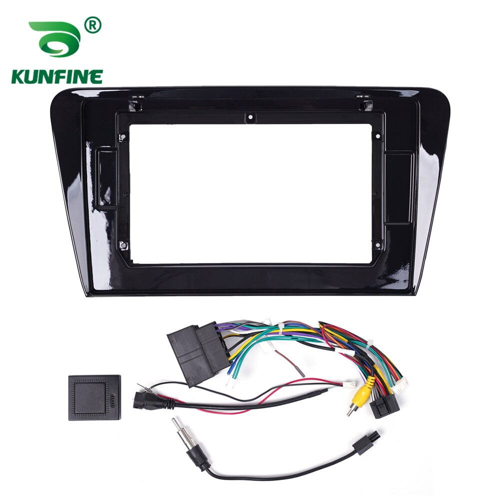 Car GPS Navigation Stereo For Skoda Octavia Radio Fascias Panel Frame Fit 2Din 10 inch In Dash headunit screen