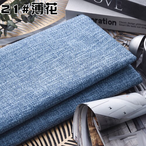Width 148cm Old Coarse Linen Cloth Cotton fiber Diy sofa upholstery fabric Diy Tablecloth By the yard: 21