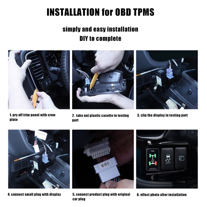 Obd Monitoring System Outlander OBD TPMS tire pressure monitoring system... – Grandado