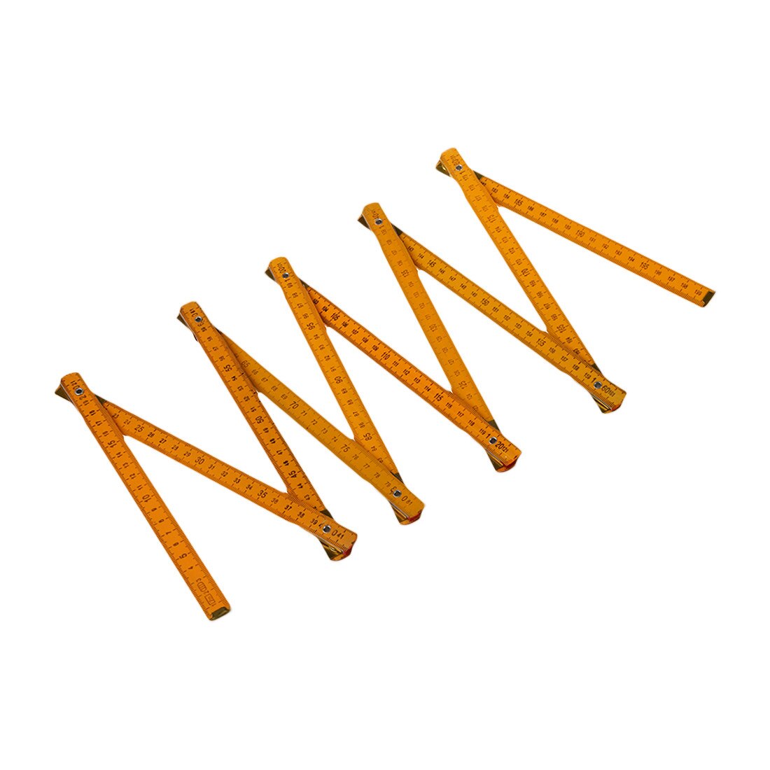 Affordable Portable Carpenter Wooden Folding Ruler 100cm/39inch: Yellow 200cm