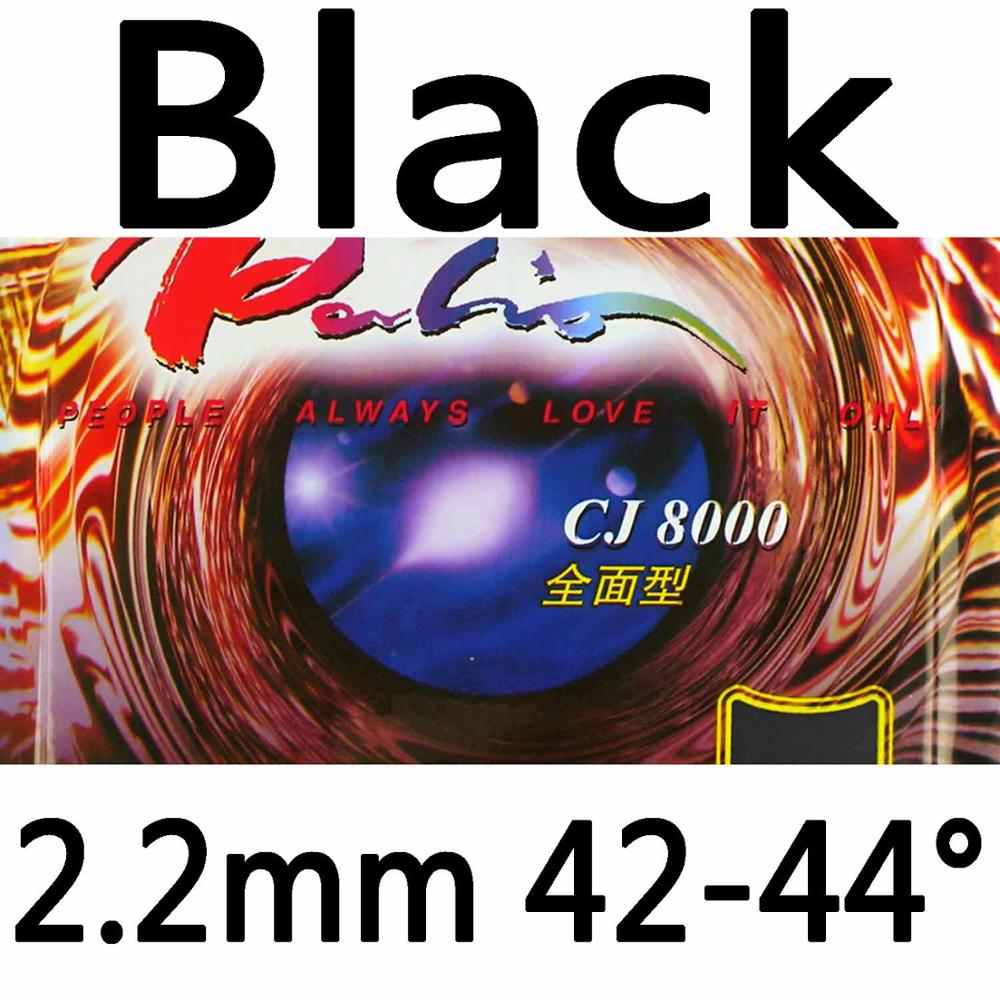 PALIO CJ8000 Sticky, Allround Type Table Tennis Rubber with Ping Pong Sponge Tenis De Mesa: Black 2.2mm H42-44