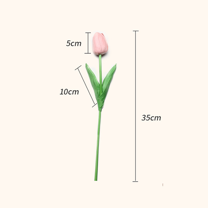 10 stk kunstig tulipanbukett hjem hagedekorasjon bukett bryllup brudebukett festlig fest håndverk vase plantedekorasjoner