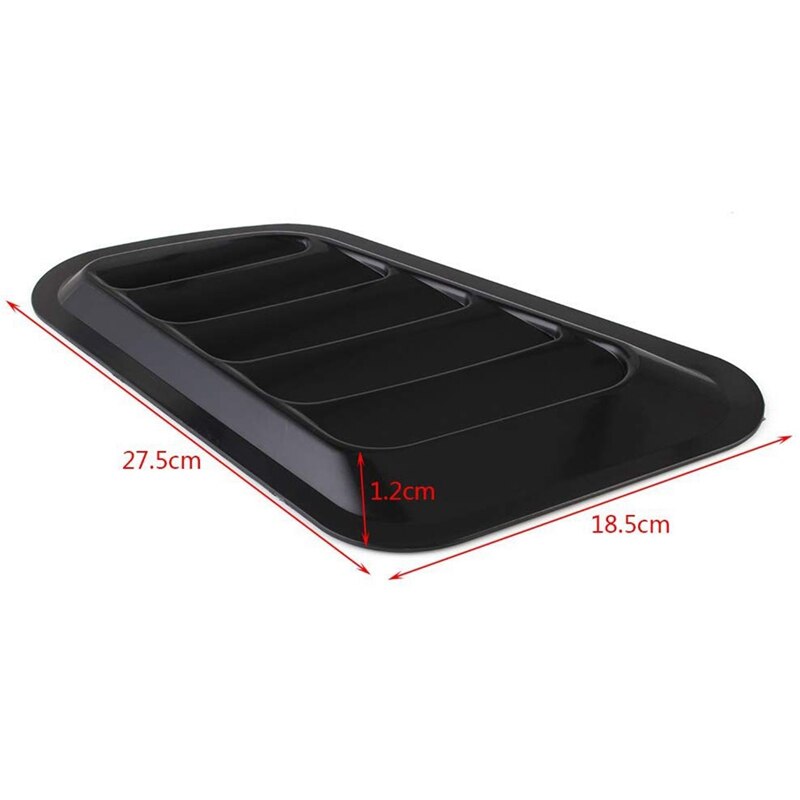 2 x ABS Car Universal Decorative Intake Scoop Turbo Bonnet Vent Cover Hood Auto