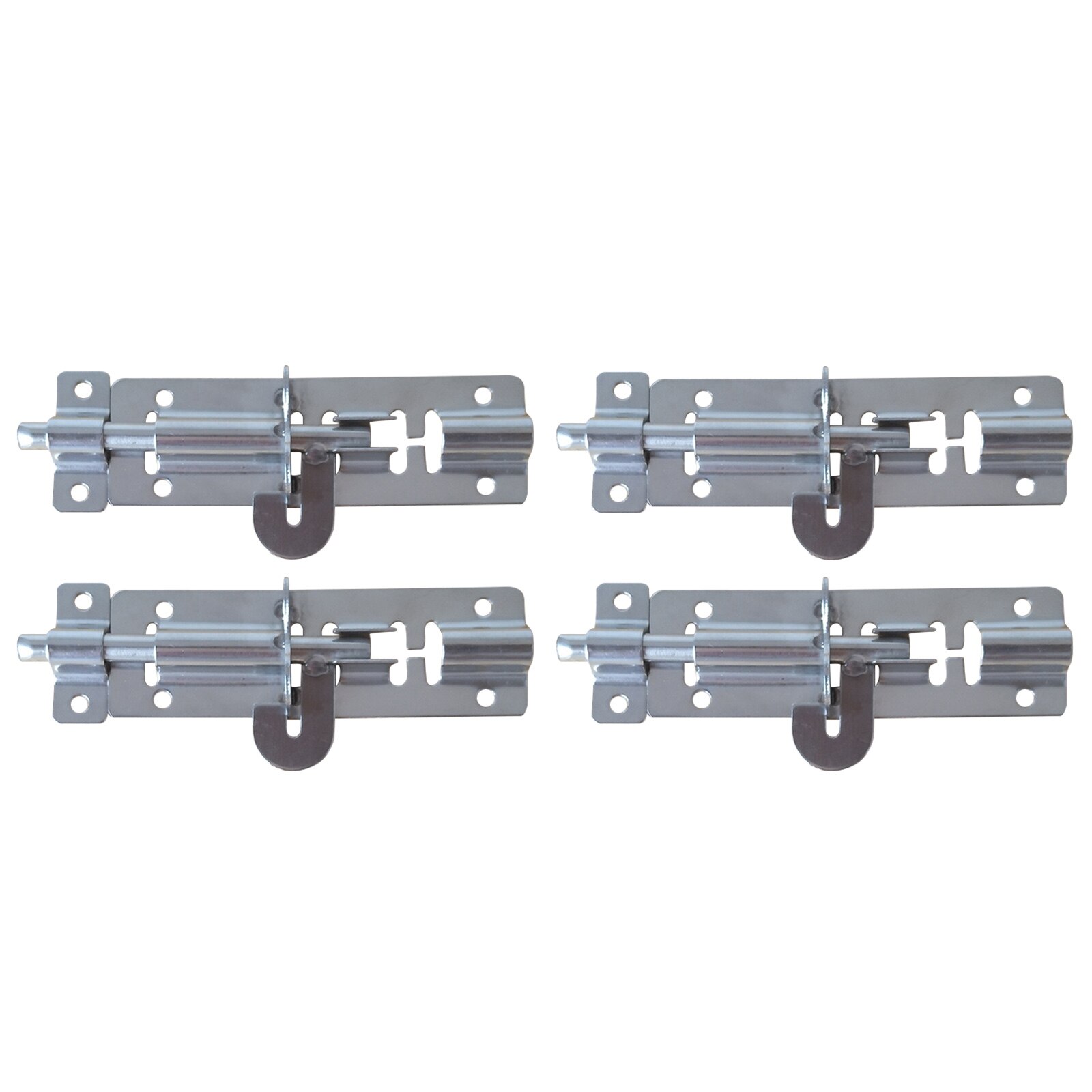 4pcs Sliding Bolt Sliding Lock Stainless Steel Sliding Door Lock: 14X3.6X1CM