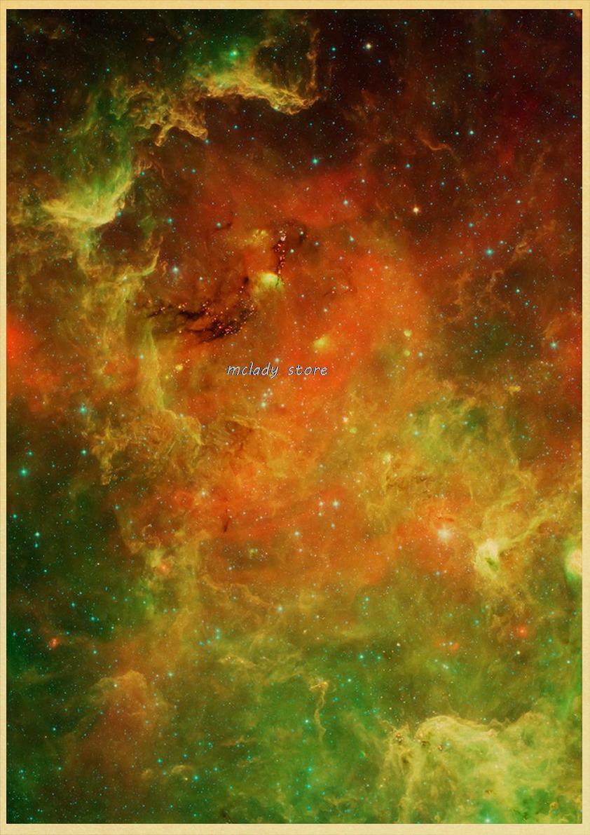 Plakater for verdensrommet stjernehimmelen rom galaksedekor solsystemet planet univers vintage kraftkunst veggmaleri