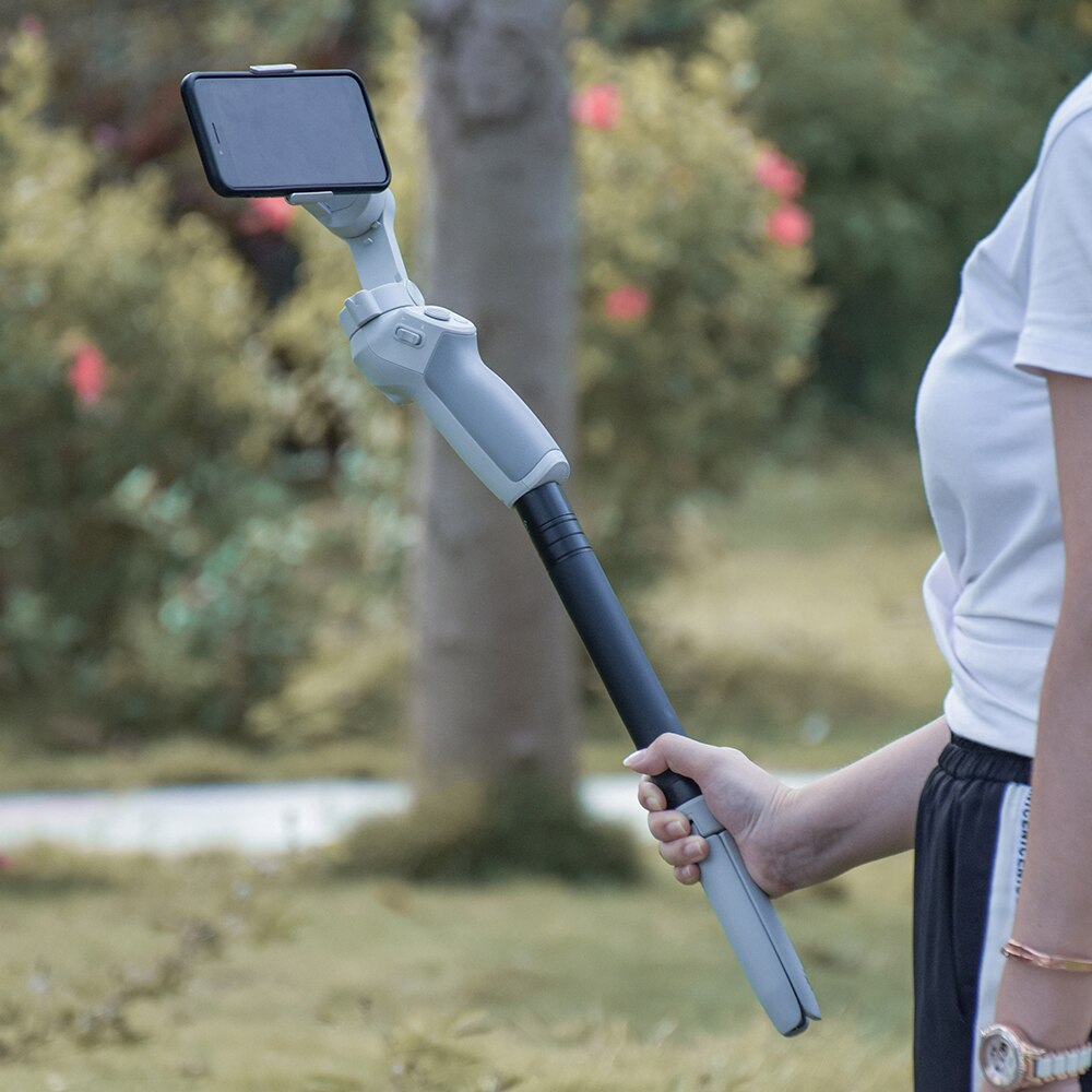 Outdoor Handheld Selfie Gimbal Extension Pole Travel Adjustable Stretchable Smooth Stabilizer Accessory DSLR Camera For DJI OM4