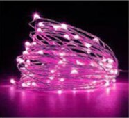 Fairy LED Light String christmas home decor Christmas ornament christmas tree decoration Waterproof christmas accessaries: pink