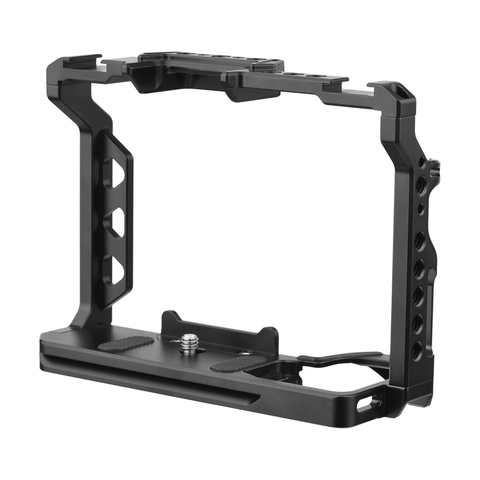 Andoer Aluminium Camera Kooi Met 1/4 Inch Schroeven Gaten Koud Schoen Mounts Vervanging Voor Sony A7 Iv