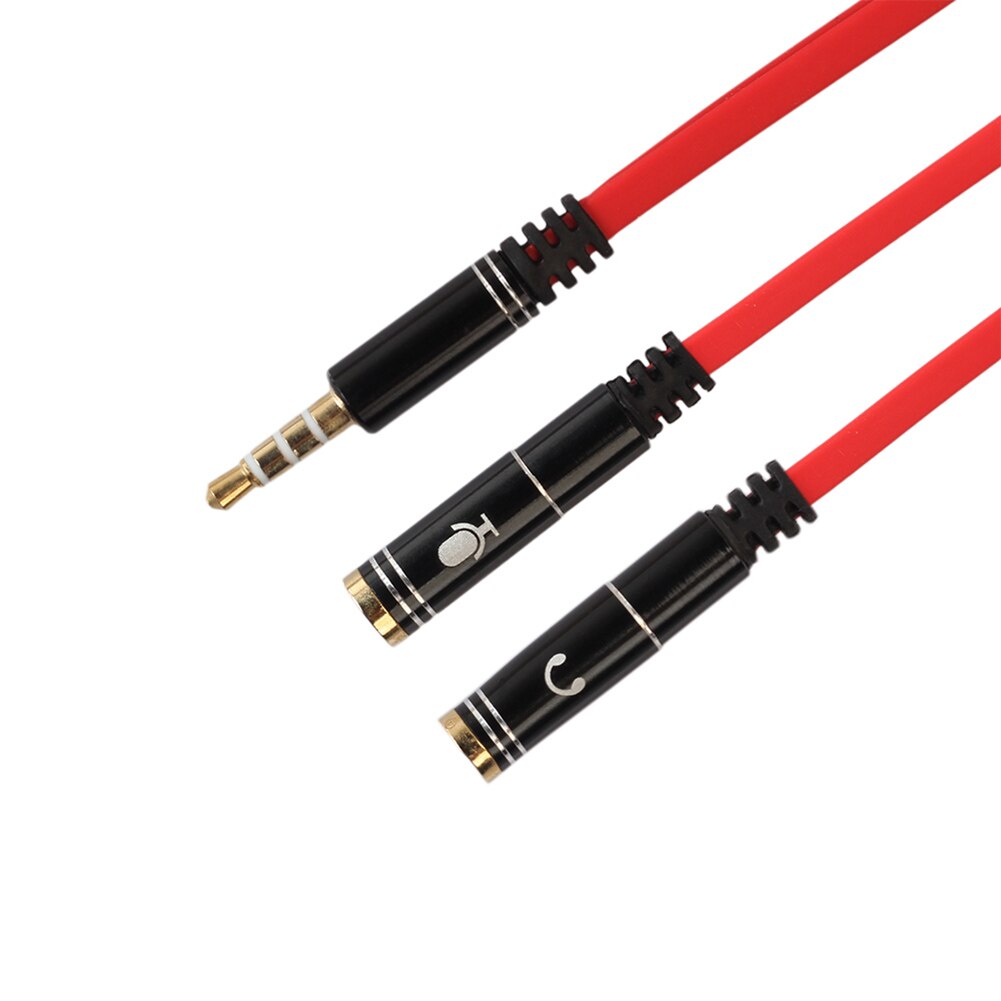 Trrs hoofdtelefoon splitter 3.5mm jack 4- -polig mannelijk naar dubbele vrouwelijke hoofdtelefoon adapter trrs hoofdtelefoon splitter 3.5mm jack 4-- polig mannelijk