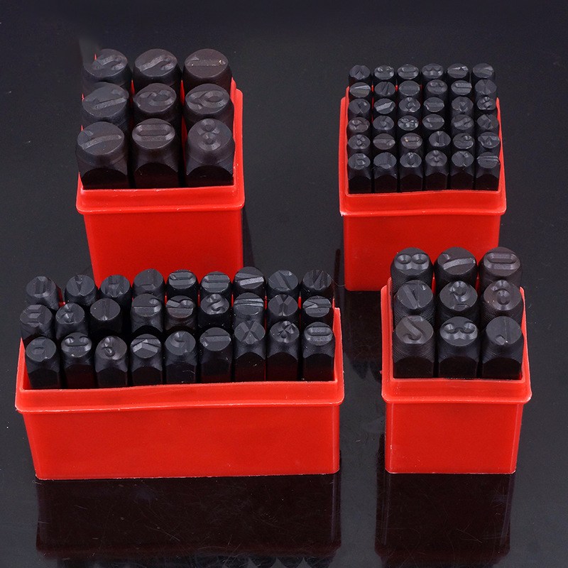 LOGO Stamp Steel Die Metal Stamping kit Punch Tool Number Letter Alphabet Stamps Tools DIY Jewelry Gold Silver Metal leather