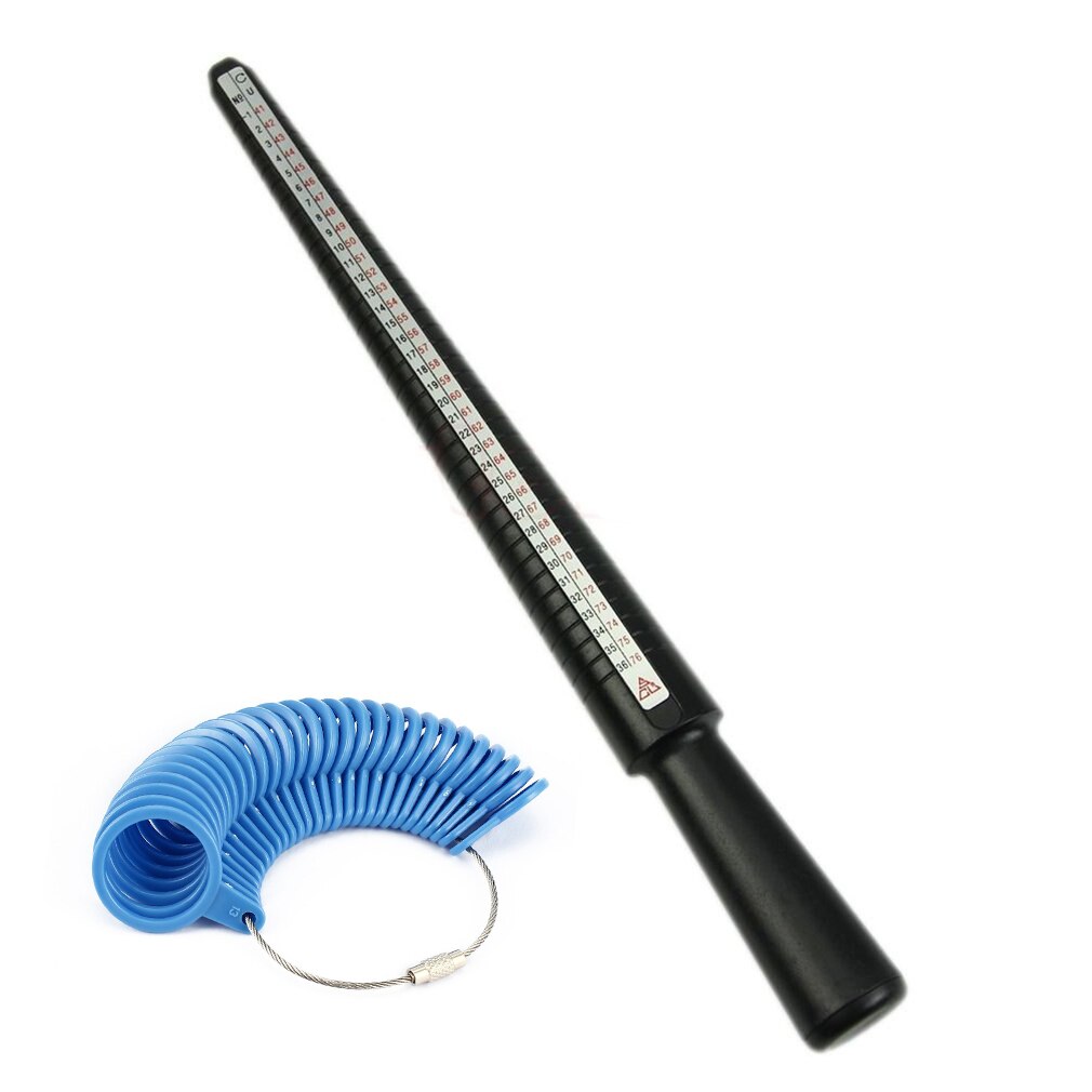 US EU Standard Ring Size Mandrel Stick Finger Gauge Ring Sizer Measuring Jewelry Tool Set Ring Size Jewellery Tools: Set 4