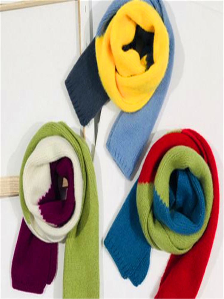 Han Guodong deur naar de kleur matching geometrische breien sjaal kinderen jongens kraag winter meisje lange kraag in de y66