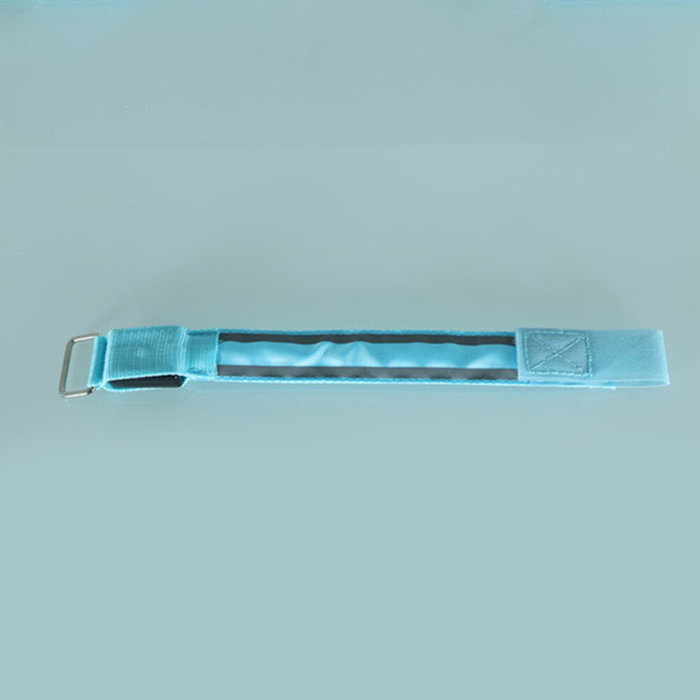 Reflecterende veiligheidsgordel voor buitensporten, armband voor nachtelijk fietsen en hardlopen, led-armband: Blauw