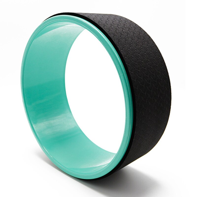 Yoga Wheel Dharma Yoga Prop Wheel Pose Thick Padding Yoga Roller for Back Pain Stretching Increased Flexibility: Black