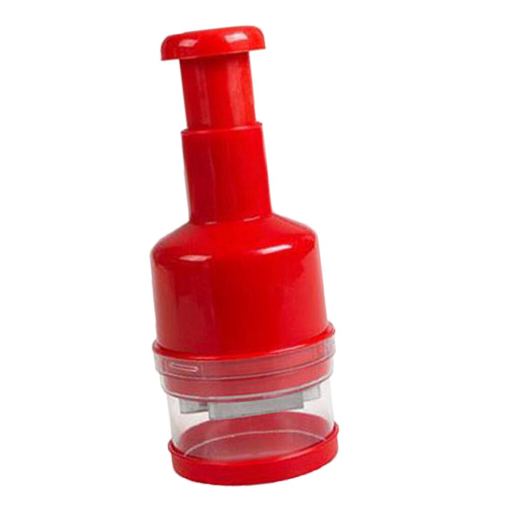 Stainless Steel Slicer | Vegetable Chopper Gadget | Mini Chopper for: Red