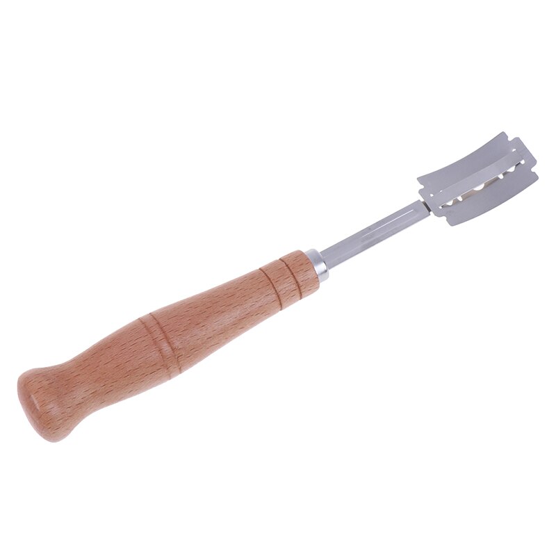 5 Blades Bread Bakers Lame Slashing Tool Dough Making Cutter Wood Handle Set Baking Sour Bread Jar Scoring Knife Razor Cutter