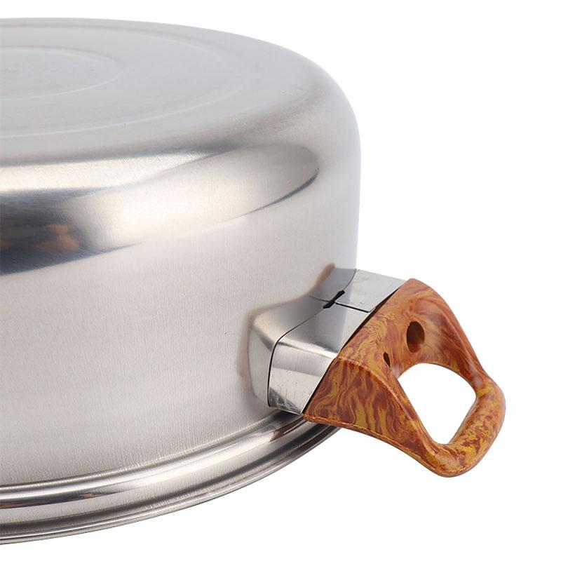 6 pieces of food grade stainless steel pot set high-end soup pot cooking pot set kitchen pot set ollas de cocina