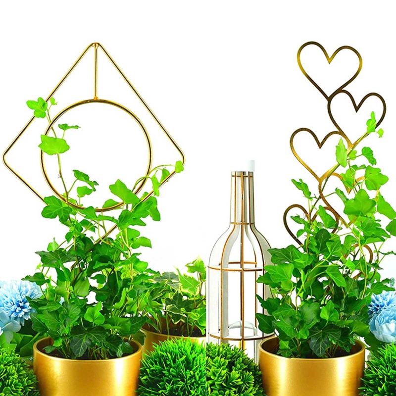 Duurzaam Planten Holding Beugel Stabiele Bloemen Metalen Houder Voor Tuin Achtertuin Patio Slijtvast Potplanten Trellis