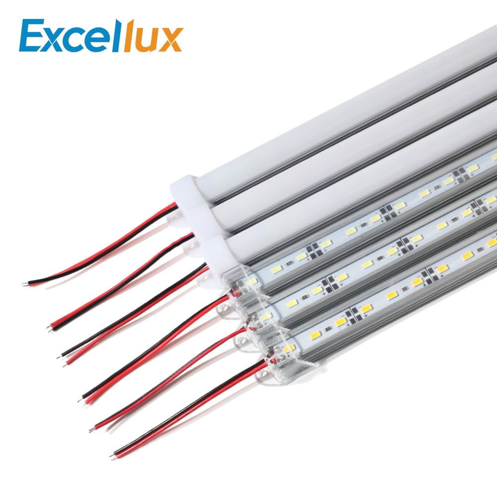 8 stücke 36 LEDs 0,5 mt SMD 5730 LED Bar Licht Hohe Helligkeit Für Zauberstab Ecke Küche Schrank Licht Weiß /warmes Weiß Dekoration Lampe