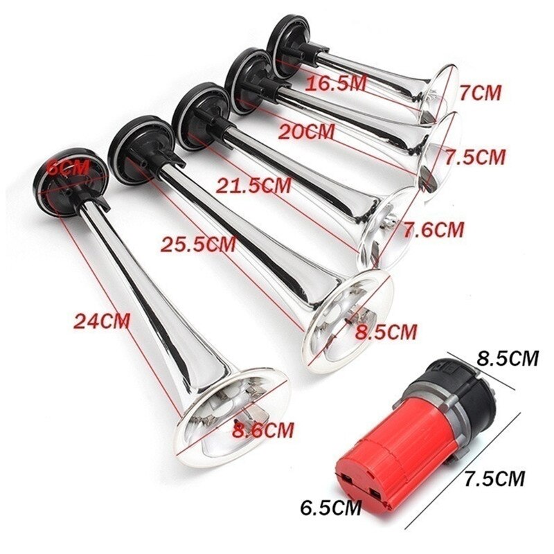 12V 125dB Stainless Steel Horn For Boats, Super Loud Horn For Safety - View #2