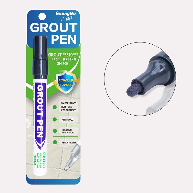 8 farben Wasserdichte Fliesen Marker Mörtel Stift Zauberstab Naht Stift Weiß Schwarz Grau Für Fliesen Boden Badezimmer Dekontamination Naht Reparatur werkzeug: Licht Grau