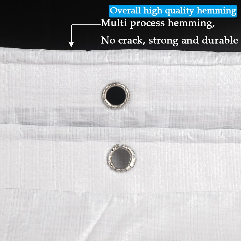 Lona grossa da barraca de 0.32mm ao ar livre branco jardim plantas toldo pano caminhão do carro à prova de chuva de encerado pano pátio