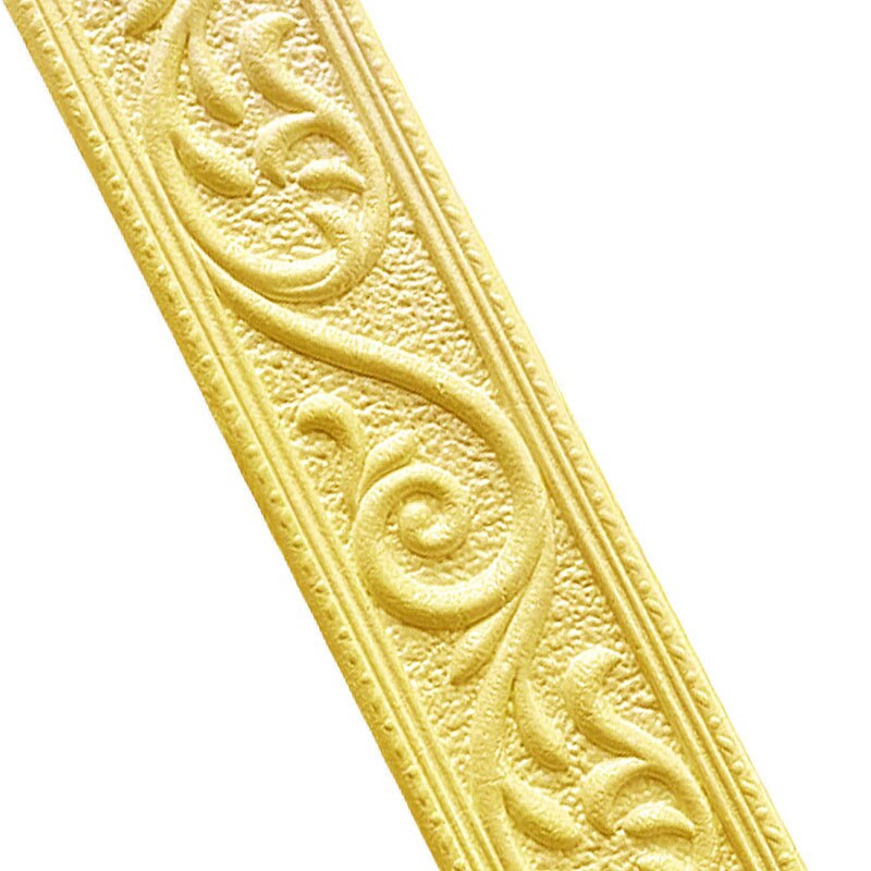 Linea di rivestimento della parete 3D battiscopa bordo autoadesivo impermeabile battiscopa carta da parati adesivo da parete per soggiorno decorazione domestica: C 4.8cm width / 230CM
