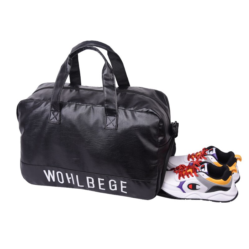 Wobag moda mężczyźni kobiety torby podróżne bagaż wodoodporny walizka worek marynarski duże pojemne torby codzienna torebka ze skóry